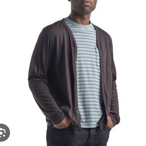 ICEBREAKER I XL Cool Lite Merino Wool Cardigan I stone grey